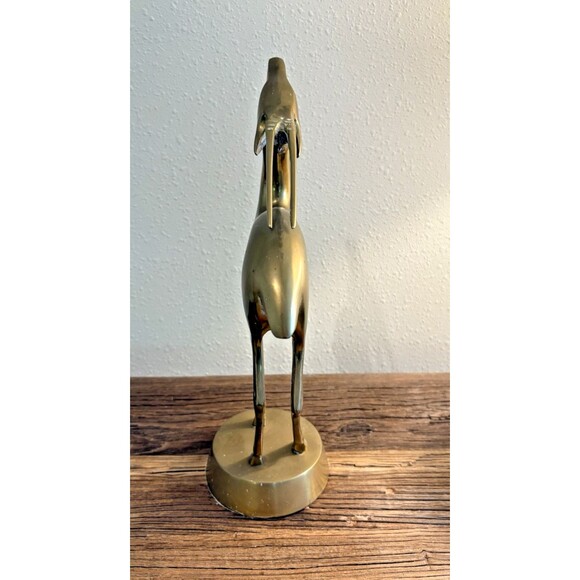 Vintage Brass MCM Large Antelope Gazelle Deer Figurine 13.5 Inches - Picture 5 of 12